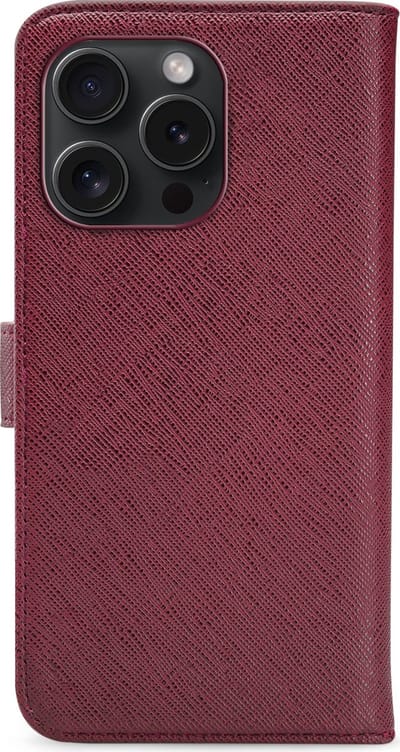 My Style Telefoonhoesje geschikt voor Apple iPhone 15 Pro Hoesje | My Style Flex Wallet Bookcase Portemonnee | Pasjeshouder voor 3 Pasjes | Telefoonhoesje voor Pinpas / OV Kaart / Rijbewijs - Bordeaux | Bordeaux rood
