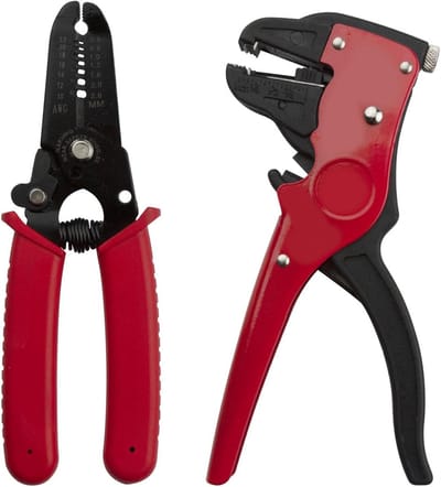Stripgereedschap Set - Kabelstripper - Draad Strippen - 2-in-1 Multifunctioneel - 165mm - Grijs