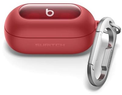 Robuuste schokbestendige hoes voor hoofdtelefoon met reinigingsset en karabijnhaak - Compatibel met Beats Solo Buds