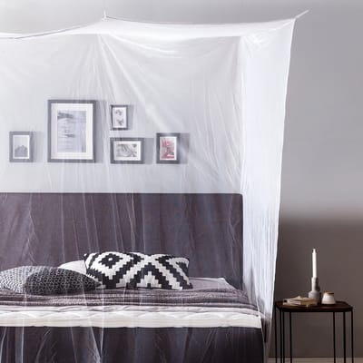 Lumaland - Klamboe - muskietennet - muggennet - Rechthoekig model - Indoor / Outdoor - 220 x 200 x 210 cm - Polyester - Verkrijgbaar in diverse kleuren - Wit