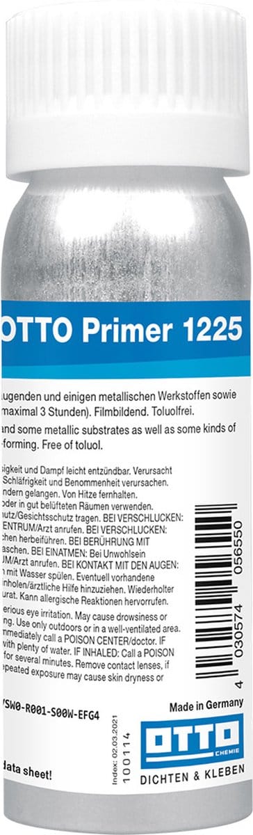 Otto Primer 1225 hechtprimer - 100 ml blik - tolueenvrij - voor kit en lijm op steen en metaal