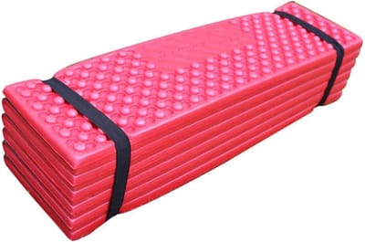 Opvouwbare Slaapmat - Kampeer Mat Picknickmat - Outdoor Kamperen - Dubbele Eierdoos Design - 190x57 cm - Rood