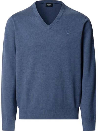 Hackett Hm7000115 Trui Met V-hals Blauw L Man