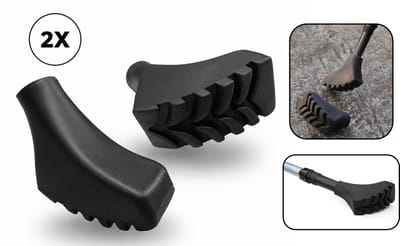 PD® - Wandelstok Reservedoppen - ROBUUST - Nordic Walking Stick 2 stuks - Nordic walking stokdop – Wandelstok dop – Eindstop – Nordic walking stokken doppen – Nordic walking pads - nordic walking asfaltdop - Nordic walking stokdop