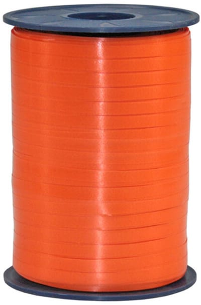 5m Oranje Sierlint - krullint - cadeau versiering - Niet op spoel geleverd