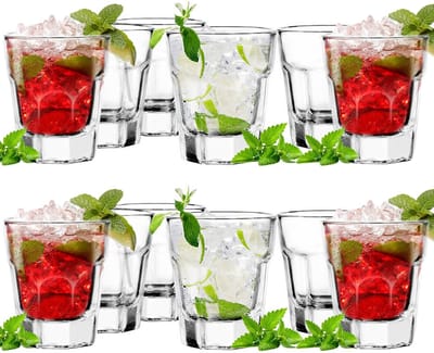 Glasmark Glasmark Shotglaasjes - 12x - Krakau - 40 ml - glas - borrelglazen