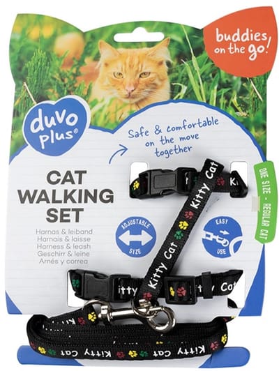 Duvo+ Kat Wandelset Kitty Cat 20-35cm / 10mm - 125cm
