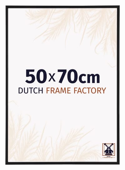 Fotolijst 50x70 cm - Kunststof - Zwart Mat - Angers
