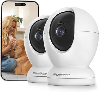 Binnencamera Wifi - Beveiligingscamera Binnen - Huisbewaking Thuis - Bewegingsdetectie & Sirene - 4 MP Resolutie - Wit