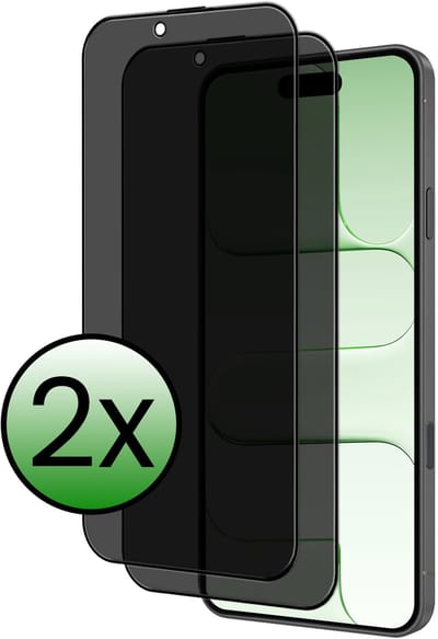 Screenprotector - 2 Stuks Geschikt voor Apple iPhone Air - Privacy Filter - Beschermglas - Gehard Glas - Tempered Glass - Screen Protector