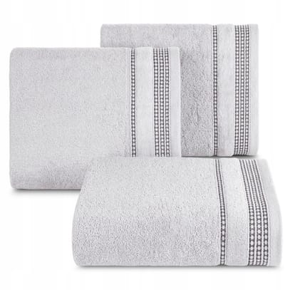 Luxe Zilveren Badstof Handdoek 30x50cm - 500 GSM Katoen