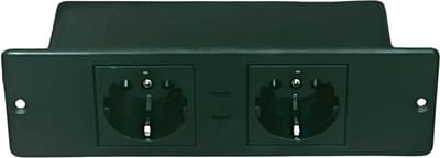 VanXcel Inbouw Stopcontact 12V – 2x 230V & 2x USB-C – Camper, Boot, Bestelwagen – Stevige Inbouw Stekkerdoos – Compact, Veilig & Stijlvol – Voor Off-Grid & Mobiele Installaties – Zwart - Stekkerdoos - Stekkerblok - Stekkerblok met USB