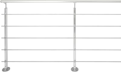 Kordo - Balustrade, vlakke bevestiging - INOLINE - Grijs - 2m