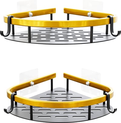 Nolad® - Doucherek zonder boren - Keukenrek - Doucherekje - Gootsteen organizer - Badkamer accessoires - Goud