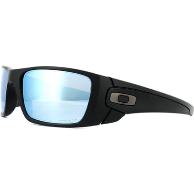 Oakley Wrap Heren Mat Zwart Prizm Diep Water Gepolariseerde Zonnebril