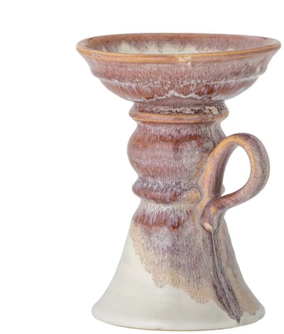 Bloomingville Kandelaar aardewerk roze Soreyah 19cm