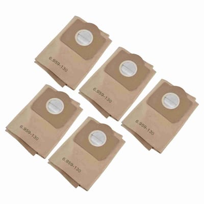 Dailygoods- Stofzuiger Stofzak Vervanging - 5 Stuks - Eenvoudige Installatie - Onmisbare Accessoires - Geschikt voor Kärcher 6.959-130.0 WD3200 WD3300 WD3500 - Verbeterde Efficiëntie