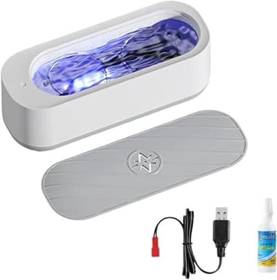 Hoge Brillenreiniger Snelle Ultrasone Brillenreiniger Draadloos Ruisonderdrukking Multifunctioneel Ideaal voor Glas, Sieraden