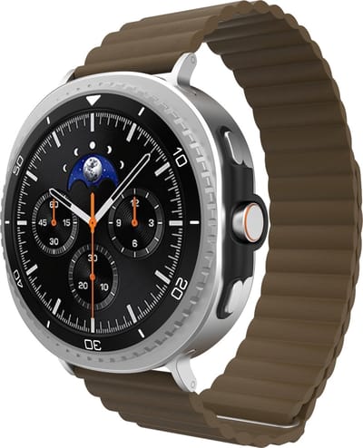 Cazy Horlogebandje geschikt voor Samsung Galaxy Watch Bandje (Magfit) - Smartwatchbandjes - Universeel bandje geschikt voor Samsung Galaxy Watch 8 / Watch 8 Classic - Coffee
