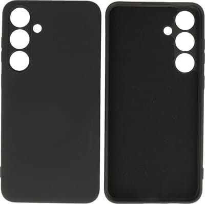 Hoesje Geschikt voor Samsung Galaxy S24 Plus - 2.0mm Dikke Fashion Telefoonhoesje Backcover - Siliconen Hoesje - Zwart