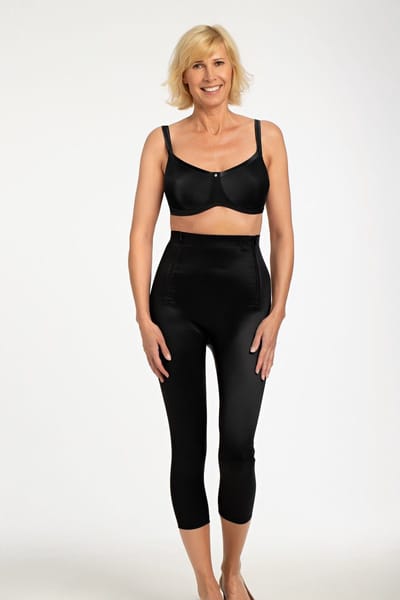 Amoena Compressie Bermuda 2-ZIP-BO Zwart - maat L