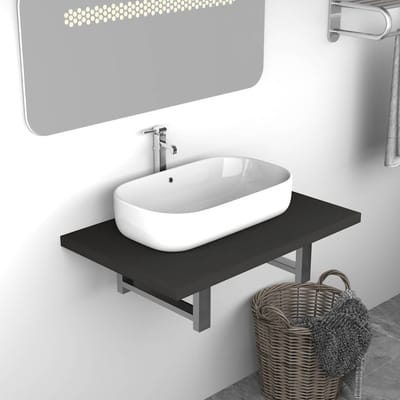 vidaXL - Badkamermeubel - 60x40x16,3 - cm - grijs