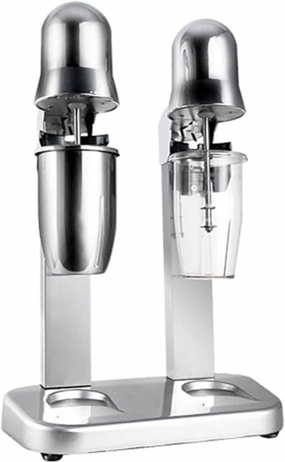 Milkshakemaker Roestvrij Staal - Drankmixer Blender - Dranken Maken - Variabele Snelheid - 650ml Capaciteit - Zilver