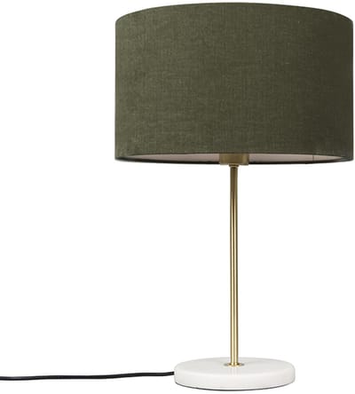 QAZQA Kaso - Moderne Tafellamp - 1 lichts - H 550 mm - Groen - Woonkamer | Slaapkamer | Keuken