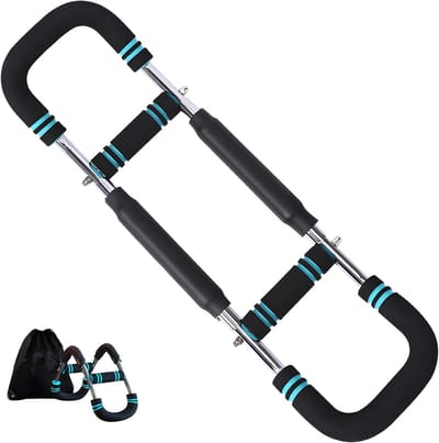 Trainingsapparaat - Kracht trainer - Full body workout - 5 weerstandsniveaus - 15-60 kg - Blauw
