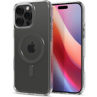 Spigen Ultra Hybrid MagFit - Hoesje Geschikt voor Apple iPhone 16 Pro - Compatibel met MagSafe - Back Cover Graphite