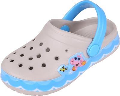 Grijs-blauwe, slippers voor Jongens gemaakt van Licht EVA-materiaal - George Peppa Pig