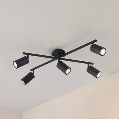 Lindby - buitenspot - 5lichts - Aluminium - H: 22.5 cm - GU10 - zwart