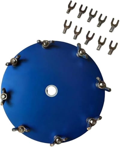 Antenne Radiale Plaat - Netwerk Antenne - Korte Golf Communicatie - Specifiek Ontworpen - 11 cm Diameter - Blauw