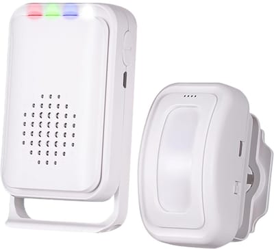 Deurbel - Alarm - Bewegingssensor - Sirene - Draadloze huisalarmen - 1 sensor en 1 ontvanger - Infrarooddetectie - Geschikt voor commerciële winkelingangen en - doorgangen