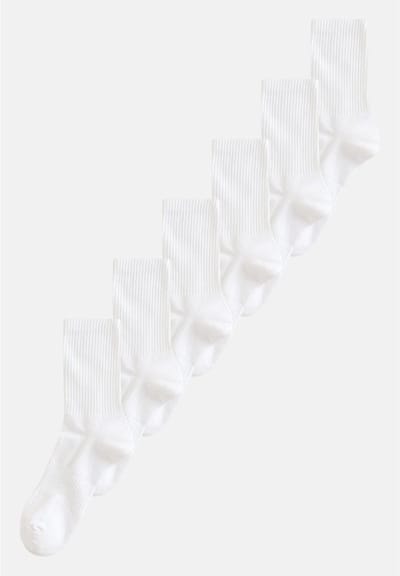 Next - Heren - Essential set van 6 paar sportsokken - Wit