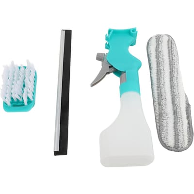 Schuurspons Spray Raamreinigingsgereedschap 4 in 1 Compact Multifunctionele Raamreiniger voor Thuis white