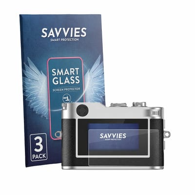 3 Stuks Savvies Screenprotector - geschikt voor Rollei Mini Digital Camera - beschermfolie glas transparant
