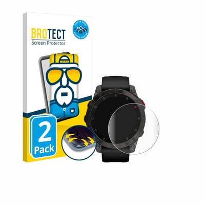BROTECT - Screenprotector voor Garmin epix (Gen. 2) - Folie Beschermfolie transparant volledig dekking - 2 Stuks