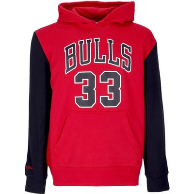Herenhoodie Nba Fashion Fleece Hoodie 1996 No 33 Scottie Pippen Hardwood Classics Chibul Original Team Colors