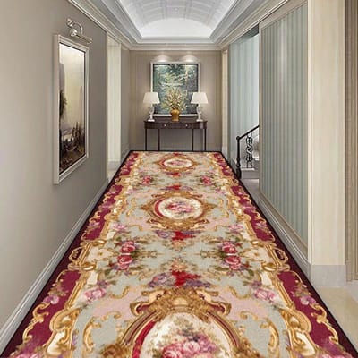 Luxe Lange Gangtapijt in Europese Stijl Hotel Lopers Doorgang Pluisvrij Tapijt Decoratie Trappen Entree Antislip Vloermatten 60*400cm
