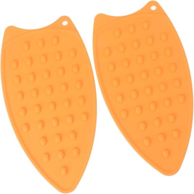 Strijkijzer Rustkussen - Ijzeren Accessoires - Bescherming Oppervlakken - Hittebestendig Siliconen - 26 x 14 cm - Oranje