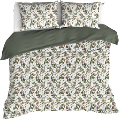 De Witte Lietaer Dekbedovertrek Whisper, Douglas Fir - 200 x 200/220 - Katoen Percal