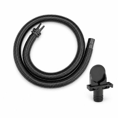 Universele Opblaasslang Set voor Bubble Massage Spa - Inclusief Adapter en Twist-Lock Koppeling - Duurzame Luchttoevoer Slang voor Opblaasbare Spa - Zwart