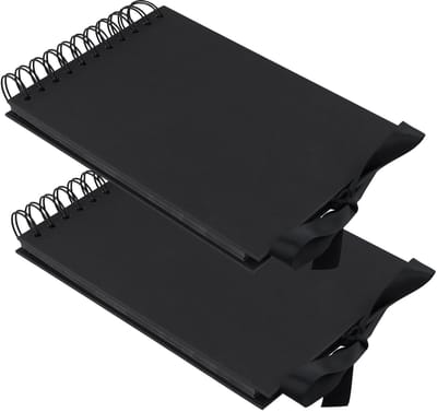 Dailygoods- Fotoalbum 2 Stuks - 40 Vellen/80 Pagina's - 21,5 x 15 cm - A5 Ringband - Scrapbook - Doe-Het-Zelf Fotoboek