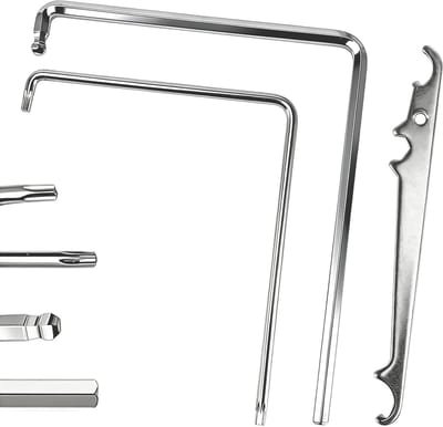 3 stuks raam-instelgereedschapsset, instelsleutel voor ramen, hoeklagersleutel en 4 mm inbussleutel, ideaal voor deur- en dakraaminstallatie en -afstelling