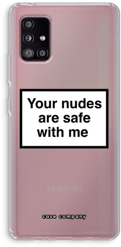 Case Company® - Hoesje geschikt voor Samsung Galaxy A51 5G hoesje - Safe with me - Soft Cover Telefoonhoesje - Bescherming aan alle Kanten en Schermrand