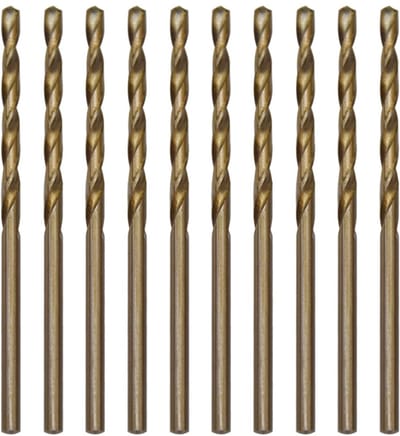 Boormachine set 2.5mm - HSS Cobalt - 10 stuks - Voor boren in metaal en kunststof - ShopVlot