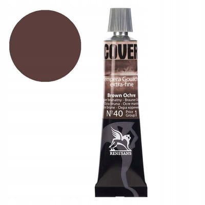 Renesans Cover Tempera Gwasz 20ml - Intens Bruin
