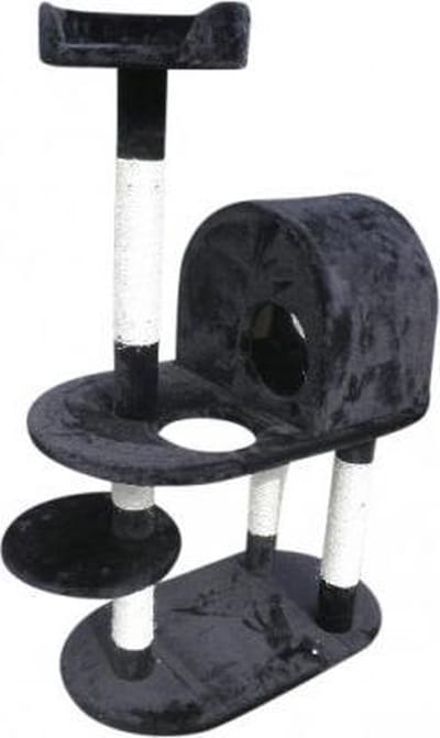 Topmast Krabpaal - Klimpaal - Fiona - Zwart - 75 x 41 x 124 cm