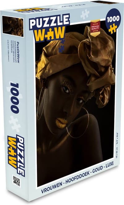 Puzzel Vrouwen - Hoofddoek - Goud - Luxe - Legpuzzel - Puzzel 1000 stukjes volwassenen